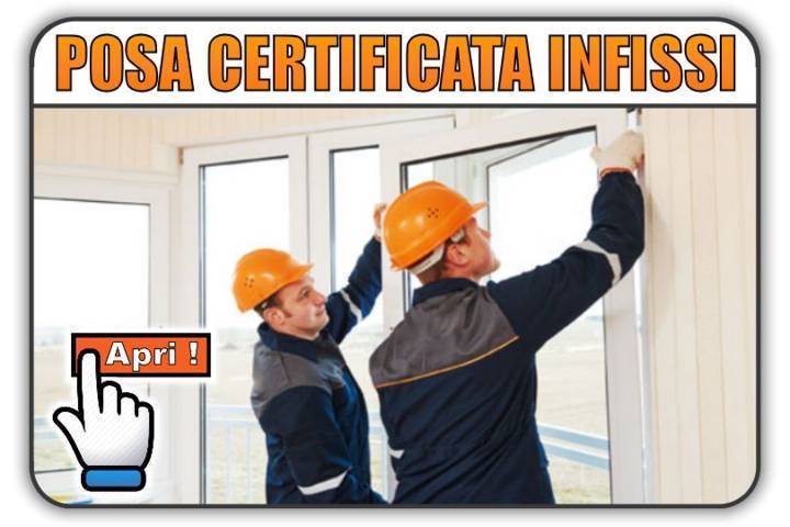 posa certificata infissi Sondrio finestre